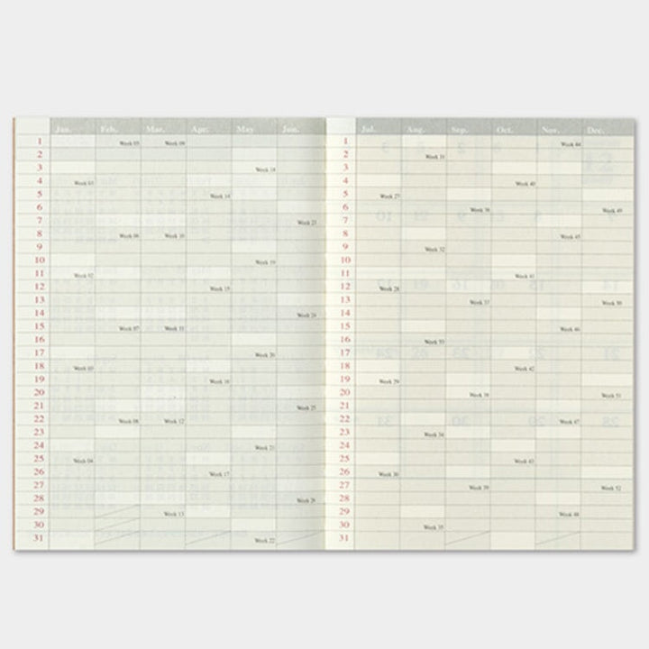 Traveler's Company 2021 Diary Monthly (Passport) Planners