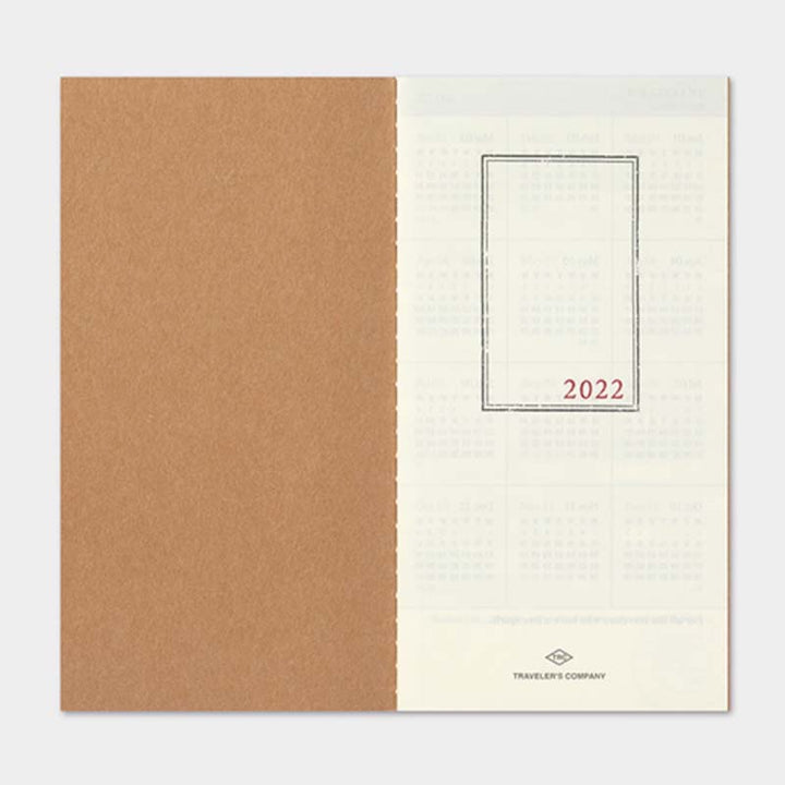 Traveler's Company 2022 Diary Monthly (Regular) Planners