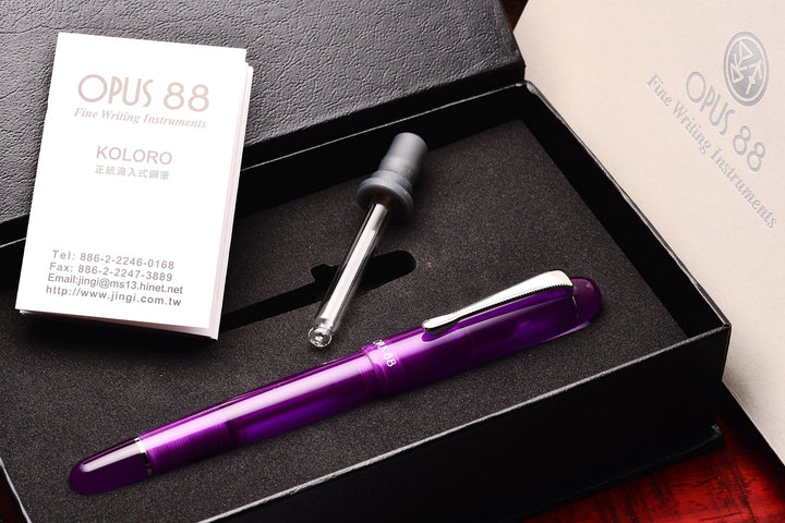 OPUS 88 Picnic - Purple (Fine) Fountain Pen