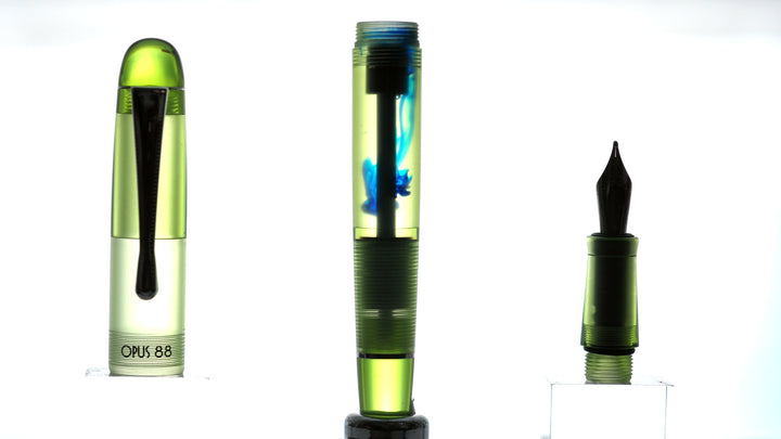 OPUS 88 Picnic - Green (Broad) Fountain Pen