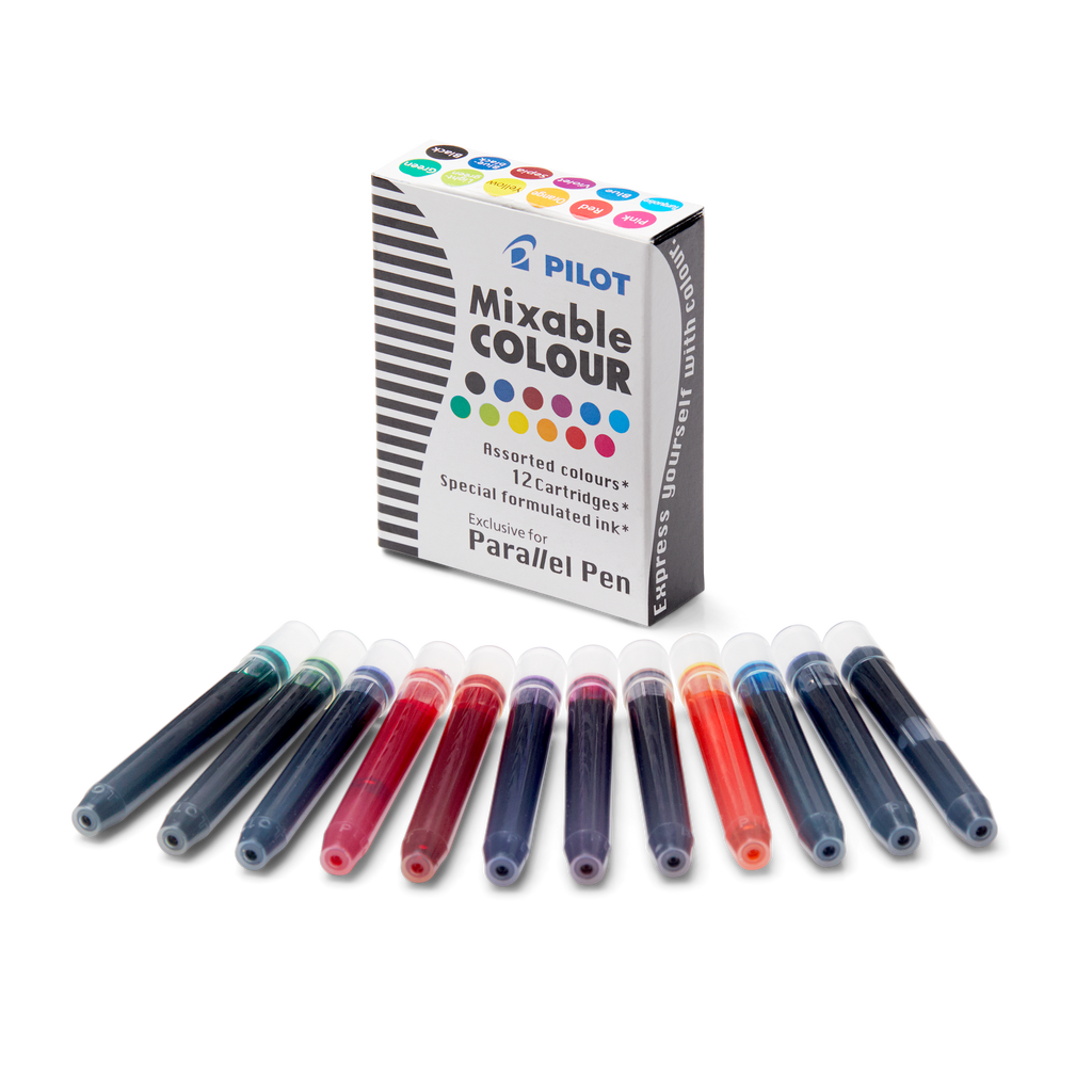 Parallel Mixable Colour Cartridges - Assorted (12 pack) - The Desk Bandit