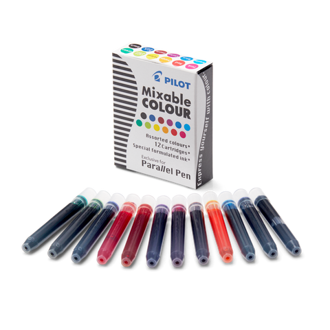 Parallel Mixable Colour Cartridges - Assorted (12 pack) - The Desk Bandit
