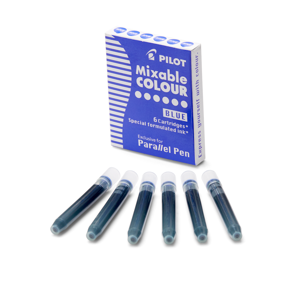 Parallel Mixable Colour Cartridges - Blue (6 pack) - The Desk Bandit