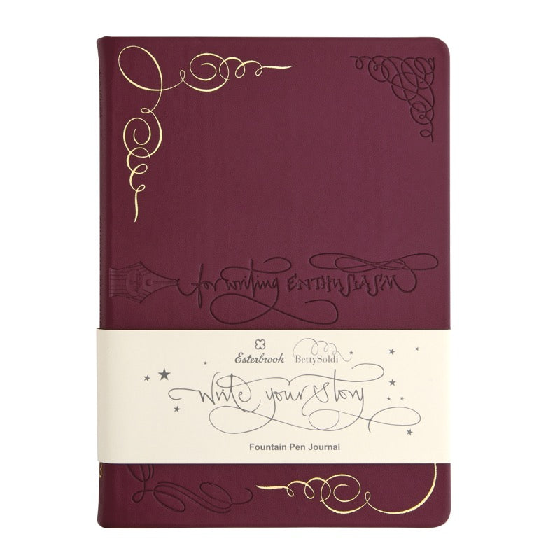 "Write Your Story" A5 Journal - Burgundy (Dot Grid)