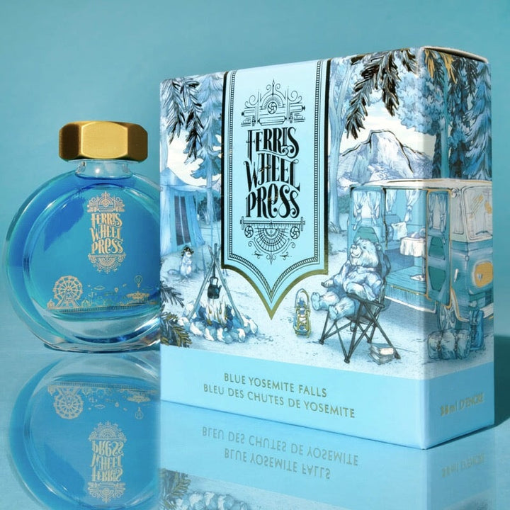 Ferris Wheel Press Blue Yosemite Falls - 2ml Ink Sample