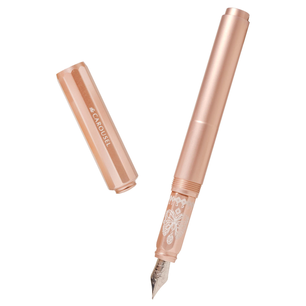 Ferris Wheel Press Aluminium Carousel Fountain Pen - Fluttering Heart (Medium) Fountain Pen