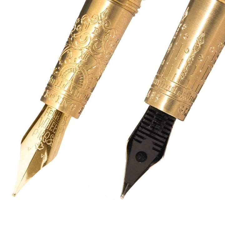 Ferris Wheel Press Brush Fountain Pen - Glistening Glass Gold Nib (Fine) LE '23 Fountain Pen