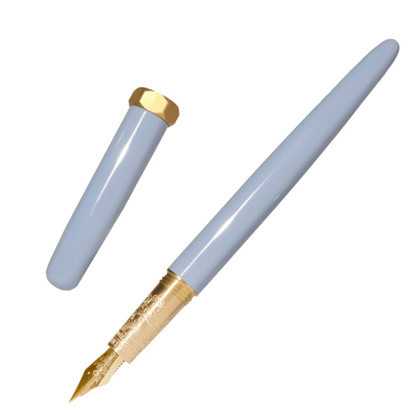 Ferris Wheel Press Brush Fountain Pen - Glistening Glass Gold Nib (Medium) LE &
