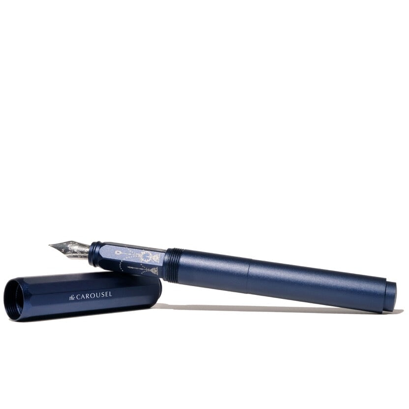 Ferris Wheel Press Aluminium Carousel Fountain Pen - Glistening Glass (Fine) Fountain Pen