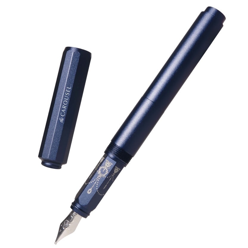 Ferris Wheel Press Aluminium Carousel Fountain Pen - Glistening Glass (Fine) Fountain Pen