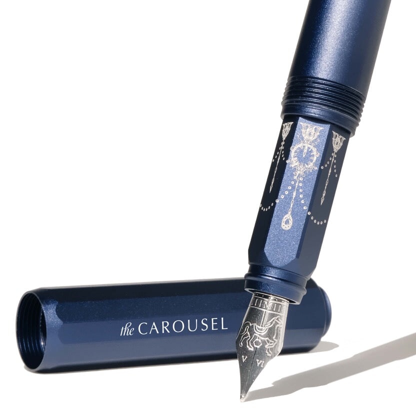 Ferris Wheel Press Aluminium Carousel Fountain Pen - Glistening Glass (Fine) Fountain Pen