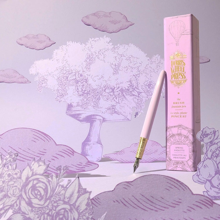 Ferris Wheel Press Brush Fountain Pen - Spring Violet (Fine) Fountain Pen