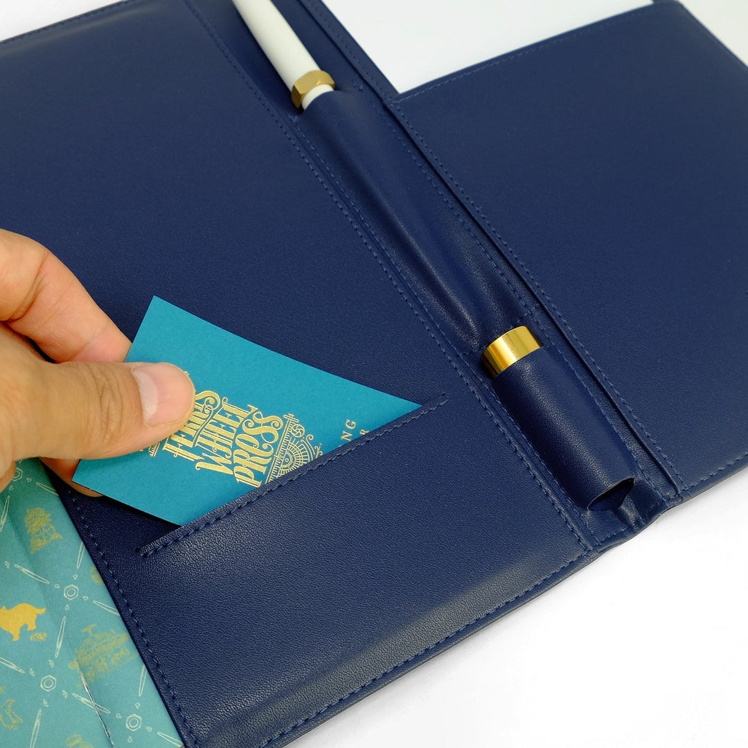 Ferris Wheel Press Nothing Left Fether Folio - Midnight Blue Accessories