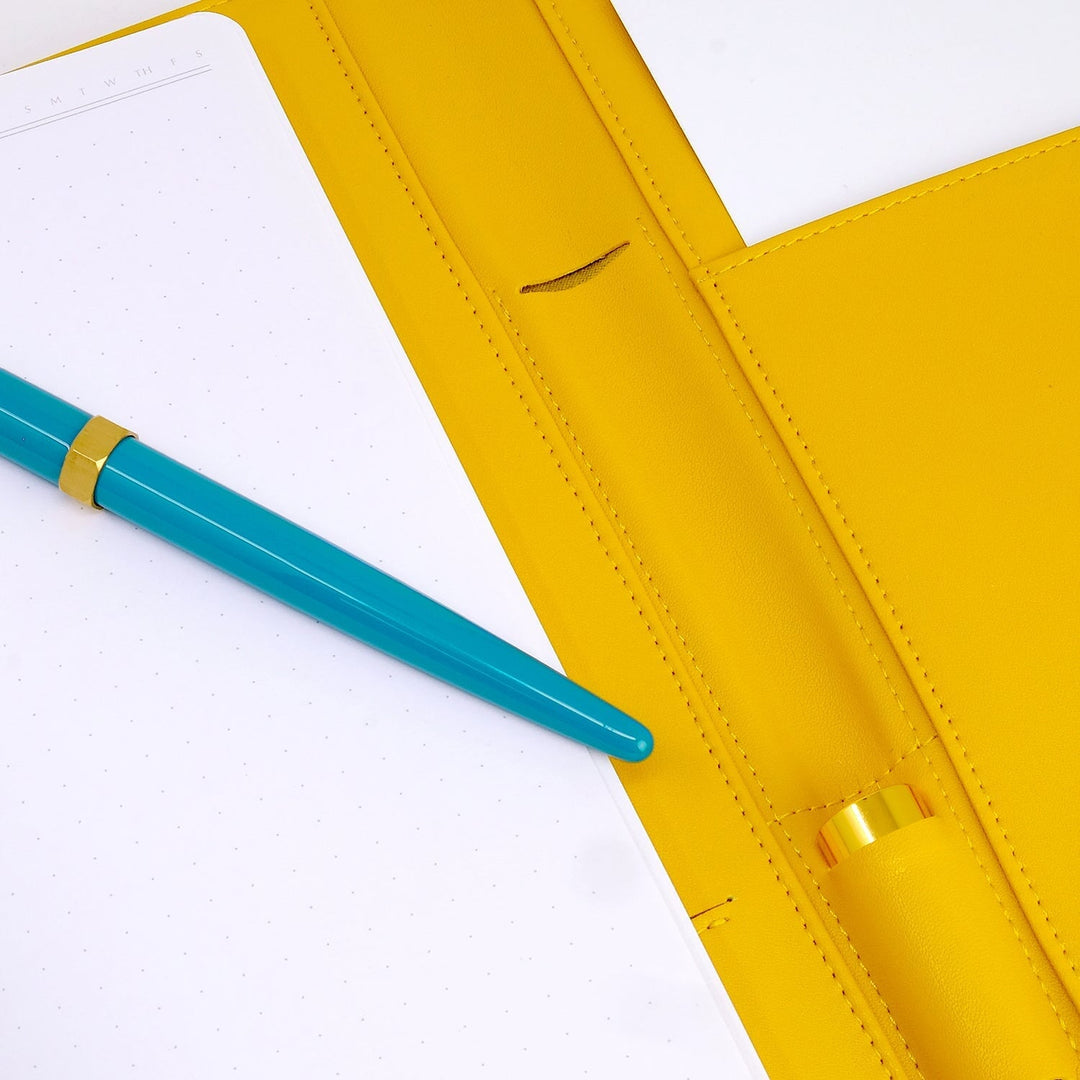Ferris Wheel Press Nothing Left Fether Folio - Mustard Yellow Accessories