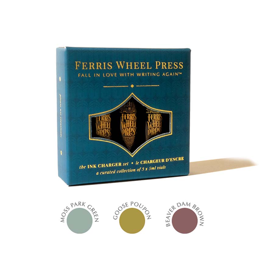 Ferris Wheel Press Ink Charger Set - The Moss Park Collection Bottled Ink
