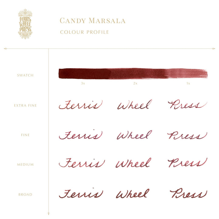 Ferris Wheel Press Candy Marsala - 2ml Ink Sample