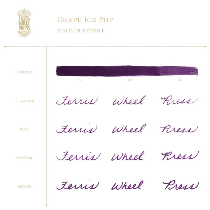 Ferris Wheel Press Grape Ice Pop - 85ml Bottled Ink