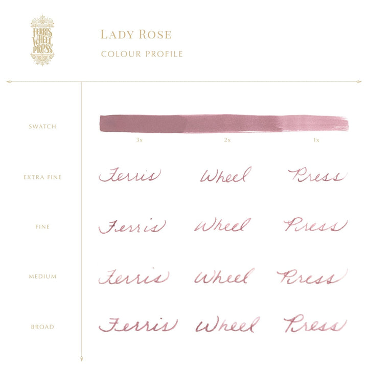Ferris Wheel Press Lady Rose - 85ml Bottled Ink