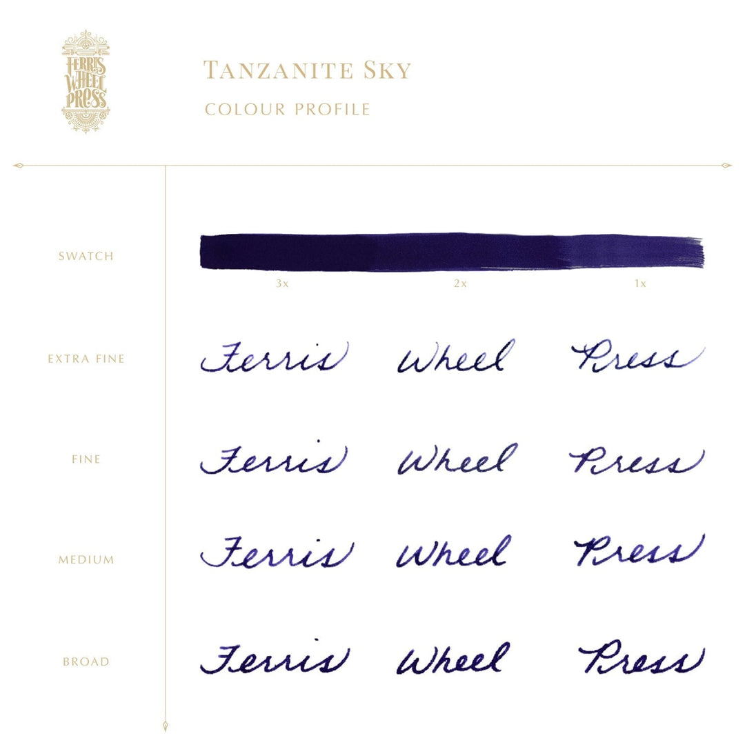 Ferris Wheel Press Tanzanite Sky - 85ml Bottled Ink