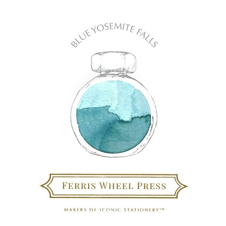 Ferris Wheel Press Blue Yosemite Falls - 2ml Ink Sample