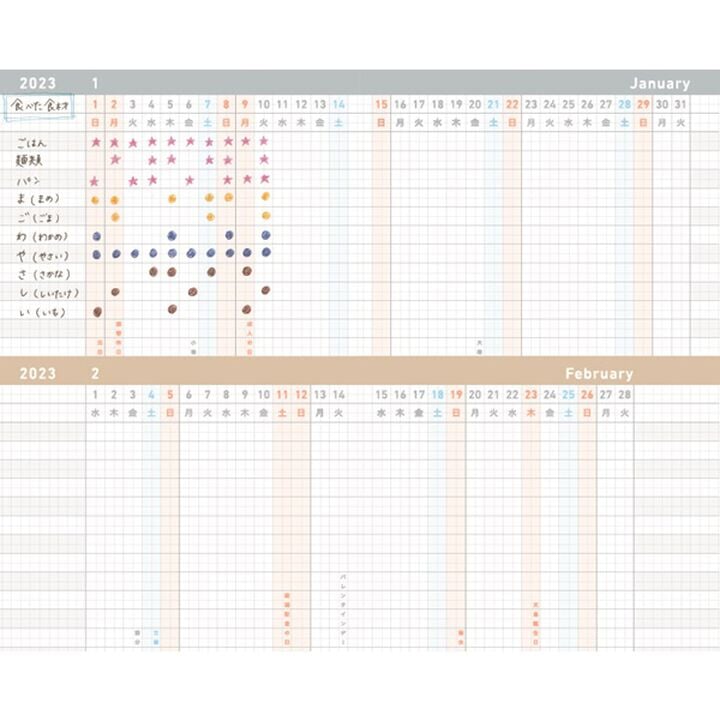 Kokuyo Jibun Techo 2023 Planner 3-in-1 Kit - A5 Slim (Indigo) Planners