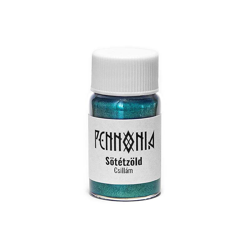 Pennonia Liquid Shimmer (Sötétzöld - Dark Green) - 15g Bottled Ink