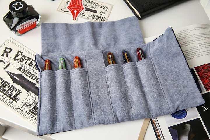 Esterbrook Pen Roll (Navy Blue) Accessories