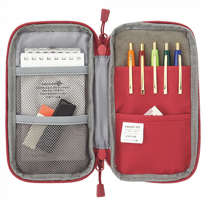 Lihit Lab Smart Fit Compact Pen Case (Red) Accessories