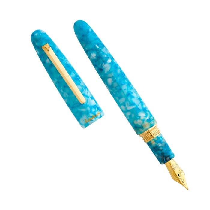 Esterbrook Estie - Aqua / Gold - Journaling (Gena Custom) Fountain Pen