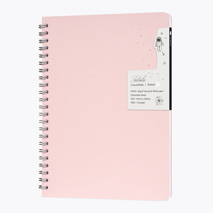 Colorverse Nebula Casual Note - Dotgrid (Large/Baby Pink) Notebook