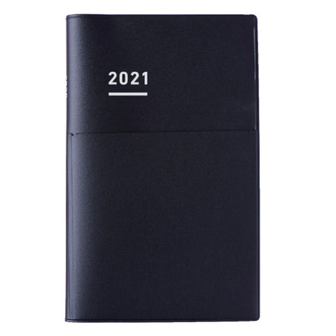 Jibun Biz Techo 2021 Planner - A5 Slim (Matte Black) - The Desk Bandit