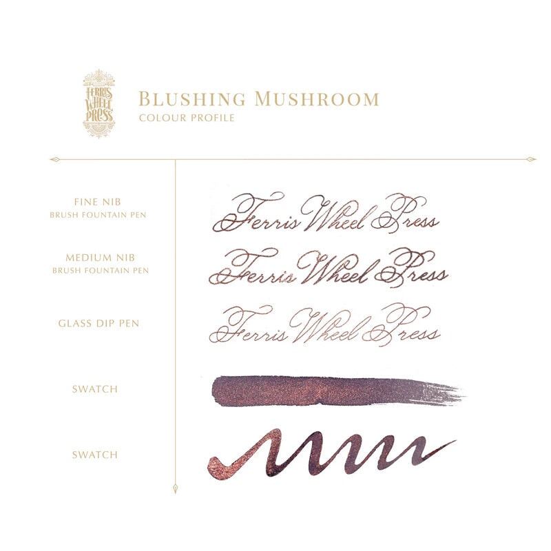 Ferris Wheel Press Down the Rabbit Hole - Blushing Mushroom - 2ml Ink Sample