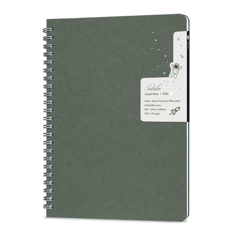 Nebula Casual Note - Blank (Large/Oil Green) - The Desk Bandit
