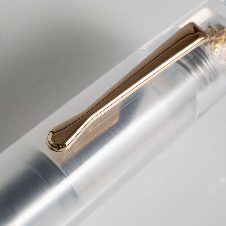 Fine Writing International Fenestro Demonstrator (Gold) - Broad Fountain Pen