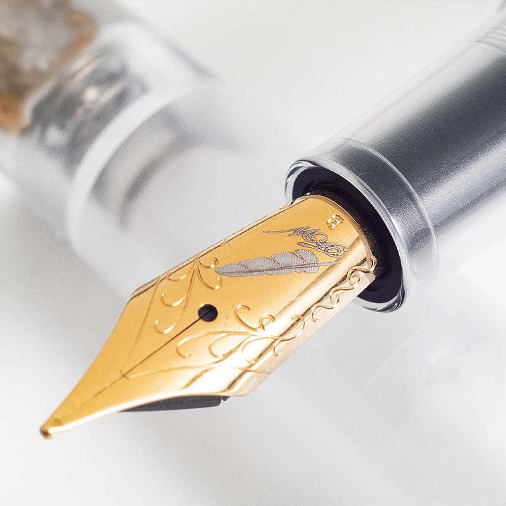 Fine Writing International Fenestro Demonstrator (Gold) - Broad Fountain Pen