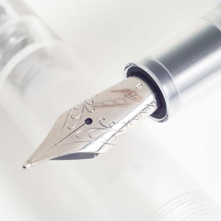 Fine Writing International Fenestro Demonstrator (Silver) - Fine Fountain Pen