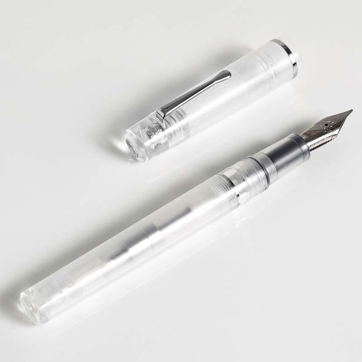 Fine Writing International Fenestro Demonstrator (Silver) - Fine Fountain Pen