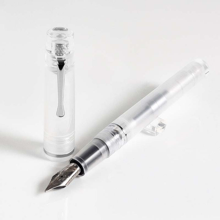 Fine Writing International Fenestro Demonstrator (Silver) - Fine Fountain Pen
