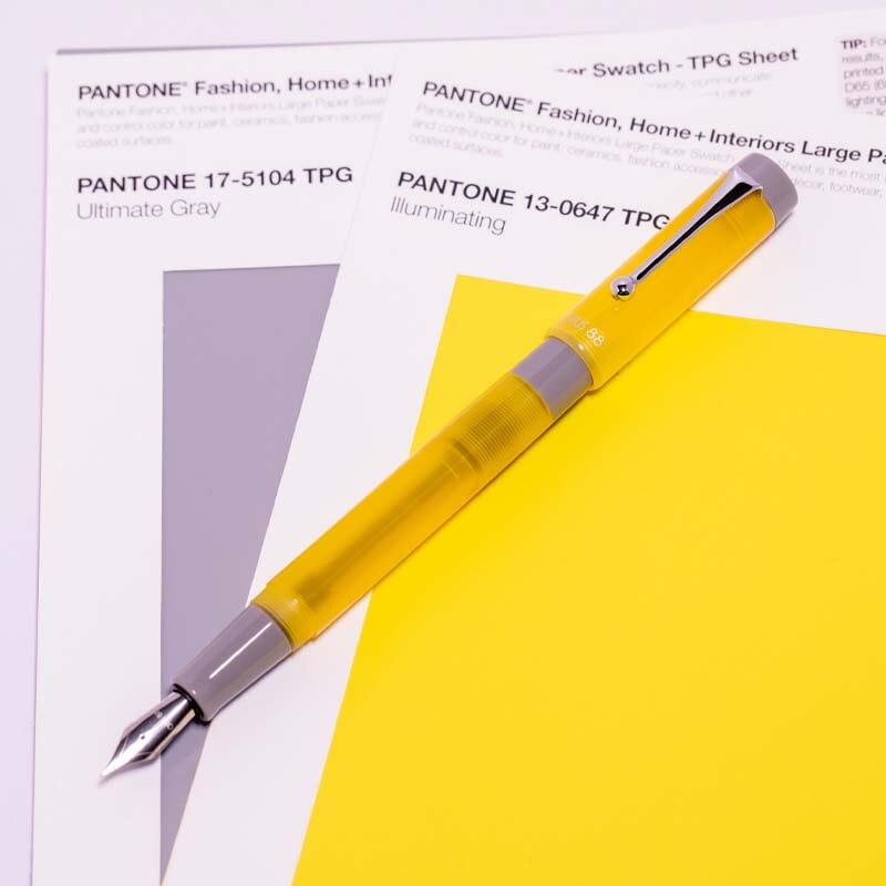 OPUS 88 Demonstrator (Yellow) - Fine Fountain Pen