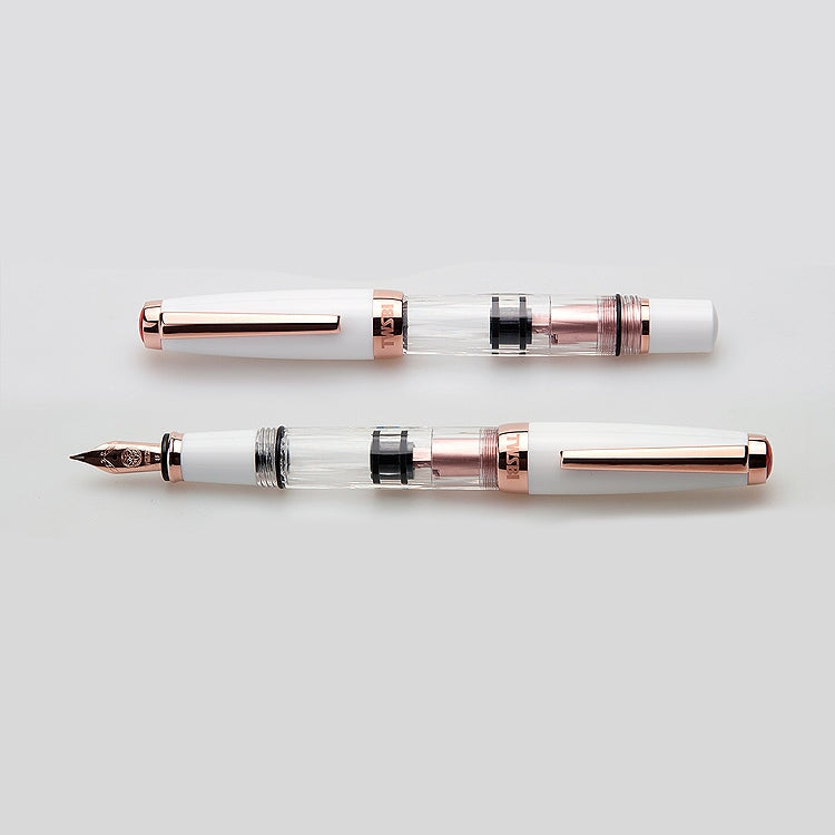 TWSBI Diamond Mini Rose Gold II (White) - Stub 1.1 Fountain Pen