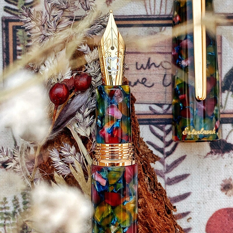 Esterbrook Estie - Botanical Garden / Gold - Journaling (Gena Custom) Fountain Pen