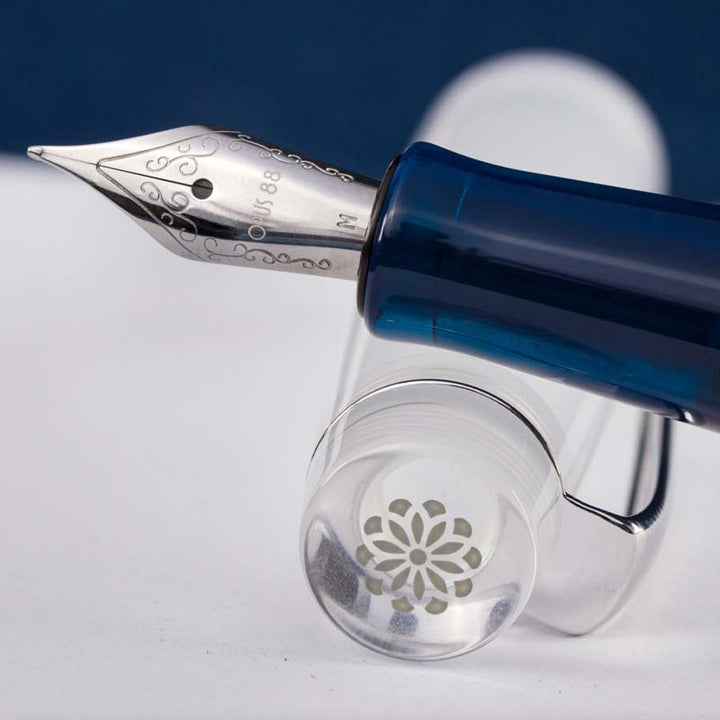 OPUS 88 Halo Fountain Pen (Blue) - Fine Fountain Pen