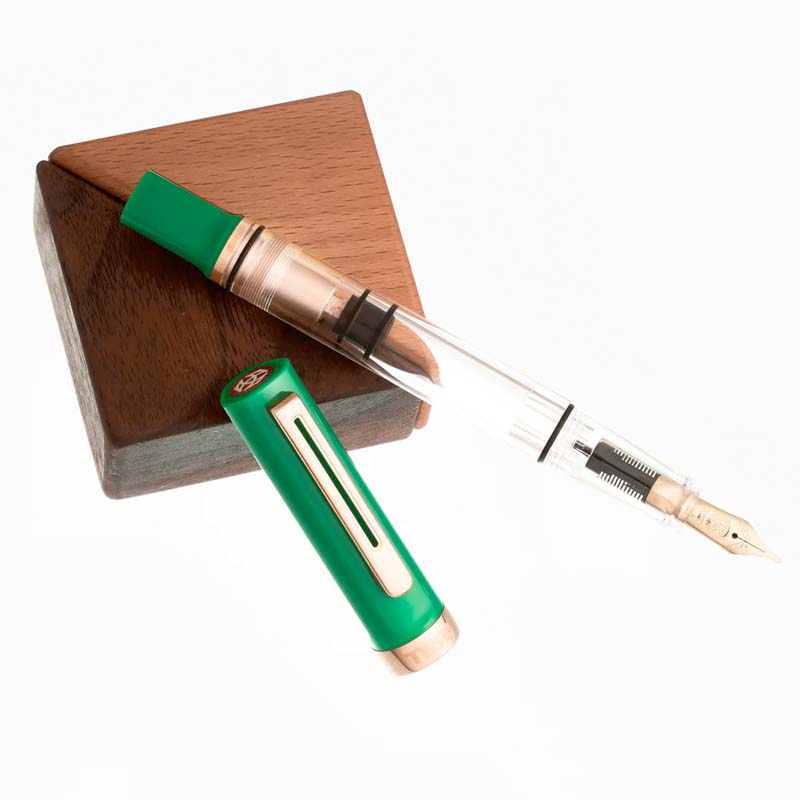 TWSBI ECO-T Pen and Ink Set (Royal Jade / Rose Gold) - Extra Fine Fountain Pen