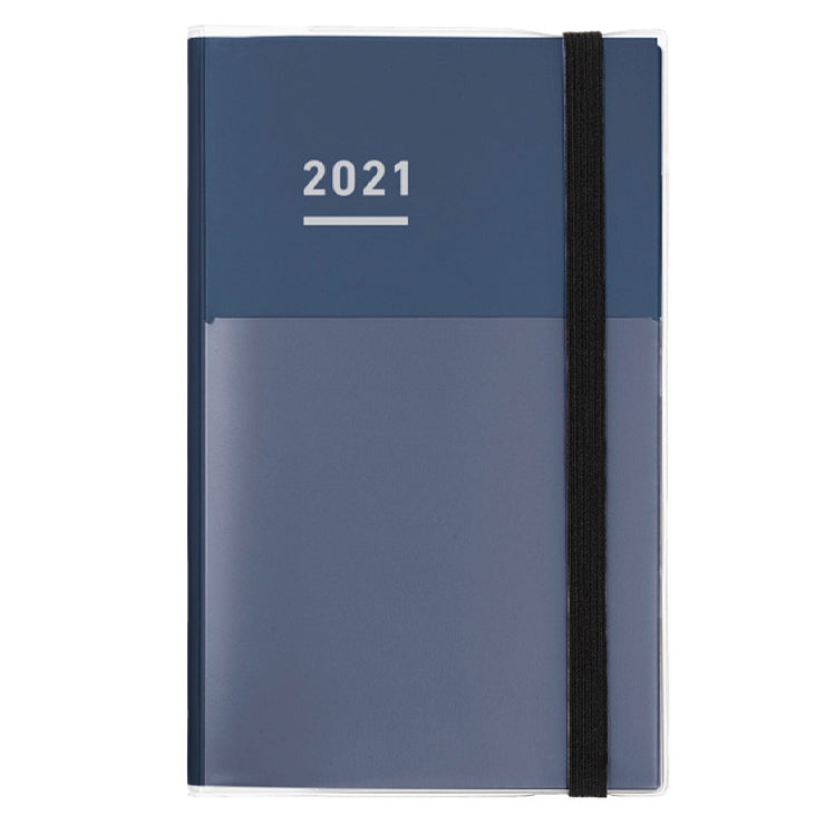 Jibun Techo 2021 Planner 3-in-1 Kit - A5 Slim (Navy) - The Desk Bandit