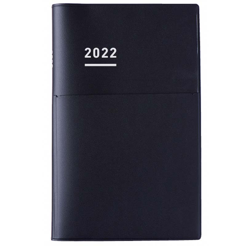 Kokuyo Jibun Biz Techo 2022 Planner - A5 Slim (Matte Black) Planners