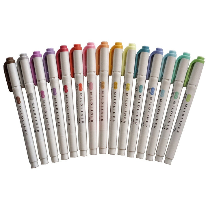 Zebra Mildliner (15 Colour Set) Highlighters