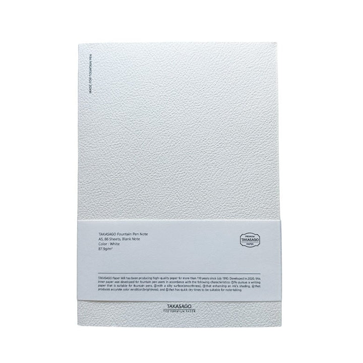 Dominant Industry Takasago Notebook A5 - Ivory (Blank Layout) Notebook