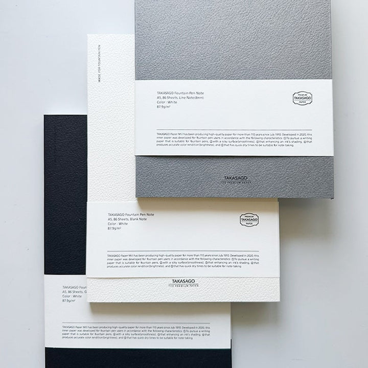 Dominant Industry Takasago Notebook A5 - Ivory (Blank Layout) Notebook