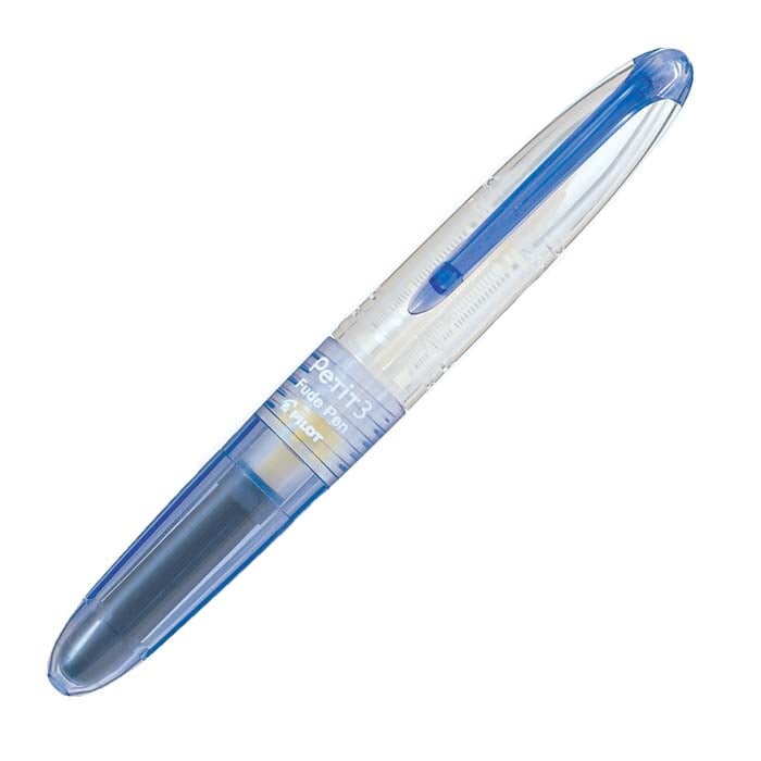 Pilot Petit3 Mini Fude Brush Pen - Blue Calligraphy Pens