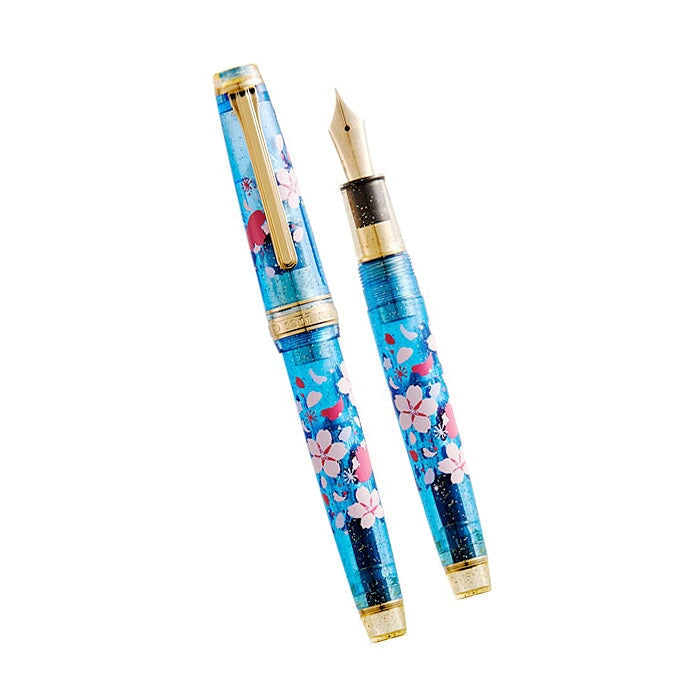 Sailor PLUS X SAILOR Sakura Pro Gear Slim Set (LE) - Broad Fountain Pen